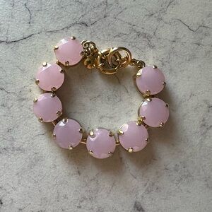 {J.Crew} Baby Pink Stone Bracelet